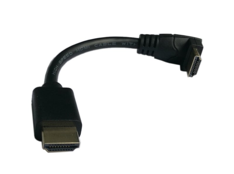 zdyCGTime 5 Inch HDMI Up Angle 90 Degree Vertical Right Cable -Supports 4K@60Hz, High Speed, HDMI 2.0 Ready - UHD, Ethernet & Audio Return - Video 4K 2160p, HD 1080p.(Male-Male) - Image 1